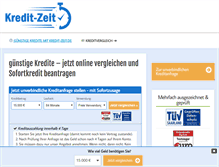 Tablet Screenshot of kredit-zeit.de